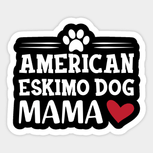 American Eskimo dog mama Sticker